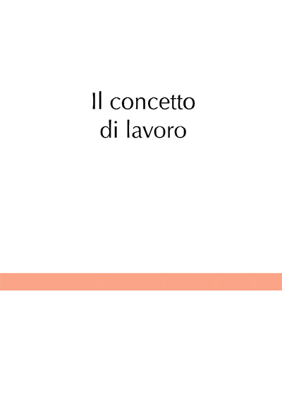 Il concetto di lavoro